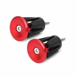 Custom Vélo Embout De Guidon Alu Light Rouge