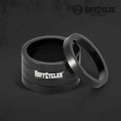 Custom Vélo Entretoise De Fourche 1 1/8" Ruff Cycles Noir