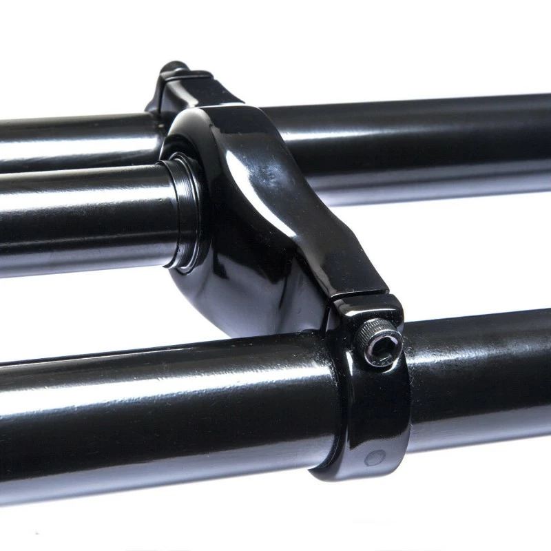 Custom Vélo Fourche Double Bras Noir 63cm 1 1/8" 2 Custom Vélo Fourche Double Bras Noir 63cm 1 1/8" – Image 2