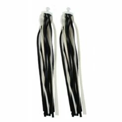 Custom Vélo Franges De Guidon En Cuir Noir Et Blanc