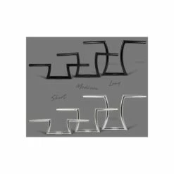 Custom Vélo Guidon Ruff Ron Bar Short Chrome 25.4mm -Custom Vélo Soldes guidon velo ruff ron bar short chrome 25 4 2