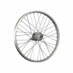 Custom Vélo Roue Arrière Aluminium 20" 36 Rayons Rétropédalage 3 Vitesses Argent