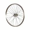 Custom Vélo Roue Arrière Aluminium 24" 36 Rayons Rétropédalage 3 Vitesses Argent