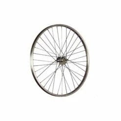 Custom Vélo Roue Arrière Aluminium 26" 36 Rayons Rétropédalage Argent