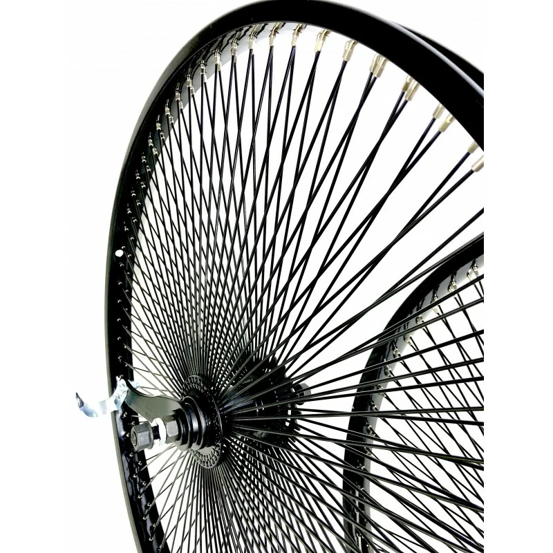 Custom Vélo Paire De Roue Noir 26" 144 Rayons Rétropédalage 2 Custom Vélo Paire De Roue Noir 26" 144 Rayons Rétropédalage – Image 2