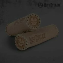 Custom Vélo Poignée Ruff Cycles Grips Cuir Marron Alcantara