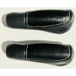 Custom Vélo Poignée Vélo Confort Caoutchouc Et Cuir Noir Ergonomique