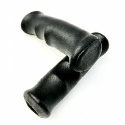 Custom Vélo Poignée Vélo Cuir Véritable Ergonomique Noir