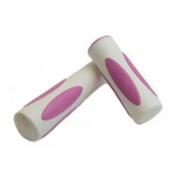 Custom Vélo Poignées Vélo Delight Blanche / Rose Court Et Long -Custom Vélo Soldes poignees velo delight blanche court et long rose vintage lowrider 60s 70s 1