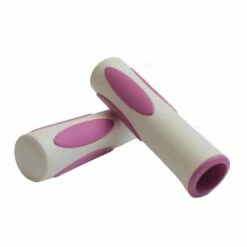 Custom Vélo Poignées Vélo Delight Blanche / Rose -Custom Vélo Soldes poignees velo delight blanche rose vintage lowrider 60s 70s 1