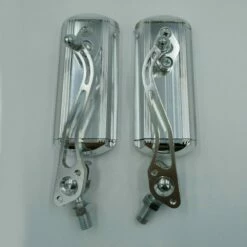 Custom Vélo Set De 2 Rétroviseurs Vélo Custom Chrome -Custom Vélo Soldes retroviseur velo custom chrome nouveau accessoire 1 4