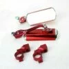 Custom Vélo Set De 2 Rétroviseurs Vélo Custom Rouge