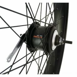 Custom Vélo Roue Arrière 24" 82mm Alu Noir Mat 8 Vitesses -Custom Vélo Soldes roue arriere 24 82mm alu noir mat 8 vitesses interne jante large pour velo 3