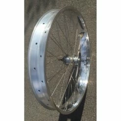 Custom Vélo Roue Arrière 26" 82mm Alu Poli Chrome 3 Vitesses -Custom Vélo Soldes roue arriere 26 82mm alu poli chrome 3 vitesses jante large pour velo 2