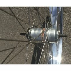 Custom Vélo Roue Arrière 26" 82mm Alu Poli Chrome 3 Vitesses -Custom Vélo Soldes roue arriere 26 82mm alu poli chrome 3 vitesses jante large pour velo 5