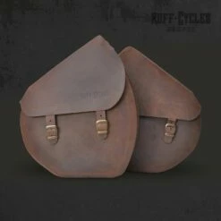 Custom Vélo Sacoches De Vélo Cuir Ruff Cycles The Ruffian Marron