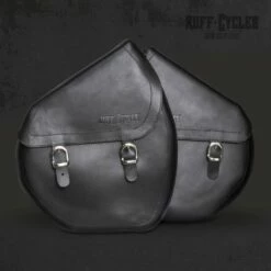 Custom Vélo Sacoches De Vélo Cuir Ruff Cycles The Ruffian Noir
