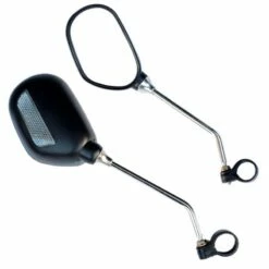 Custom Vélo Set De 2 Rétroviseurs Vélo Avec Reflecteurs -Custom Vélo Soldes set de 2 retroviseurs velo noir avec reflecteurs gauche et droit 1